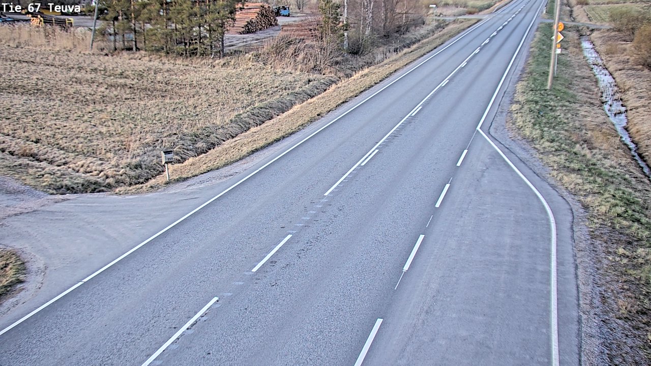 Weather Camera Image Väg 67 Östermark, Teuva, Etelä-Pohjanmaa