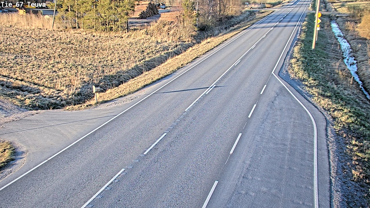 Weather Camera Image Väg 67 Östermark, Teuva, Etelä-Pohjanmaa