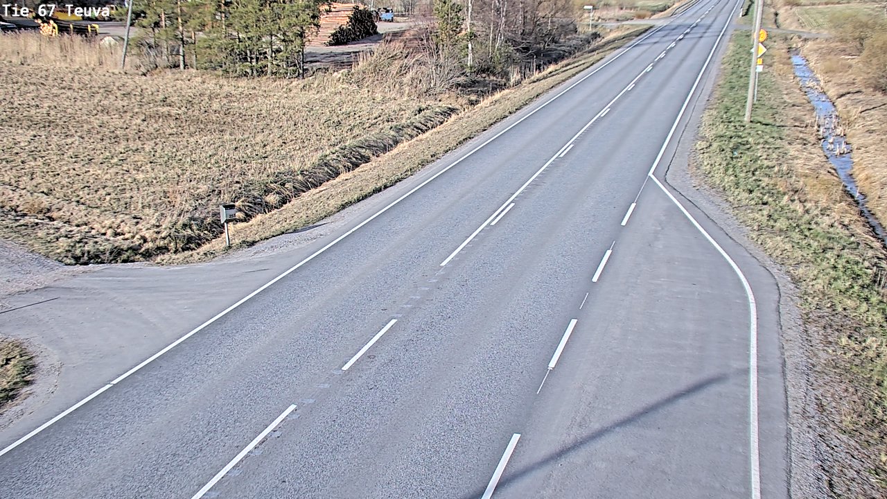 Weather Camera Image Väg 67 Östermark, Teuva, Etelä-Pohjanmaa