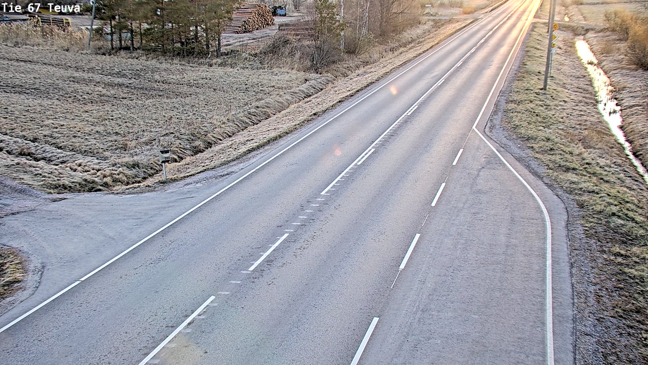 Weather Camera Image Väg 67 Östermark, Teuva, Etelä-Pohjanmaa