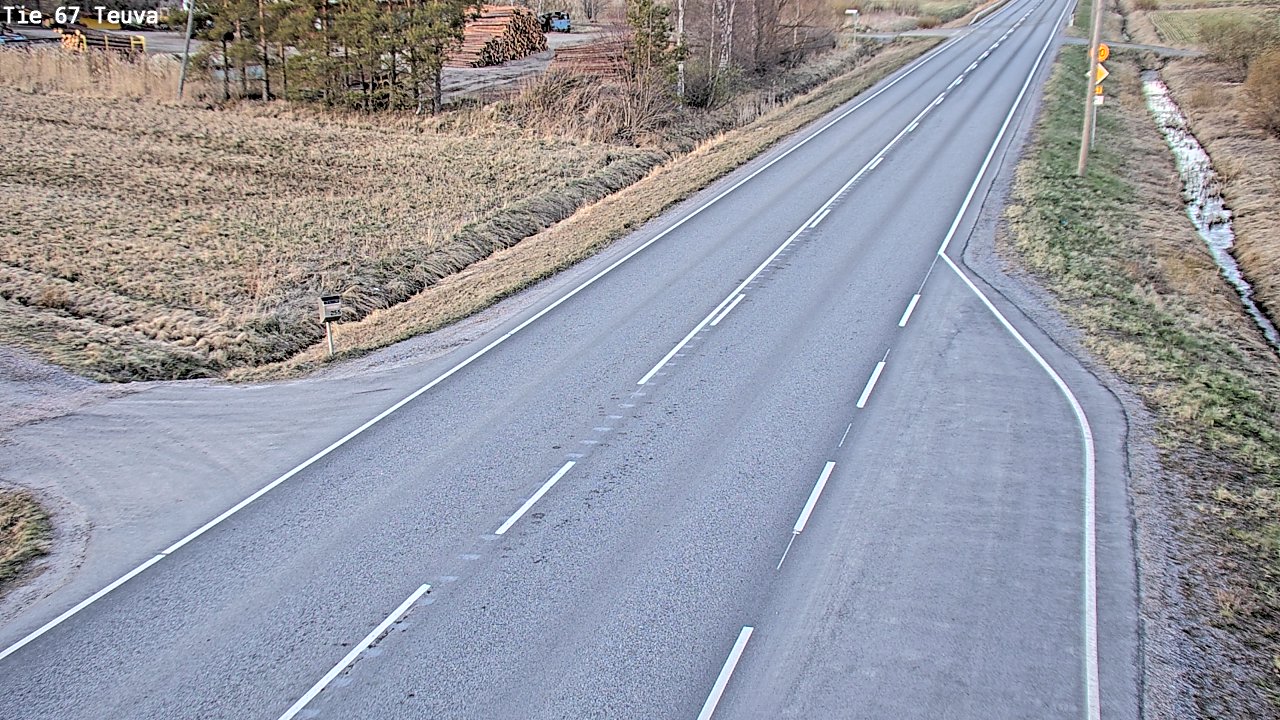 Weather Camera Image Väg 67 Östermark, Teuva, Etelä-Pohjanmaa