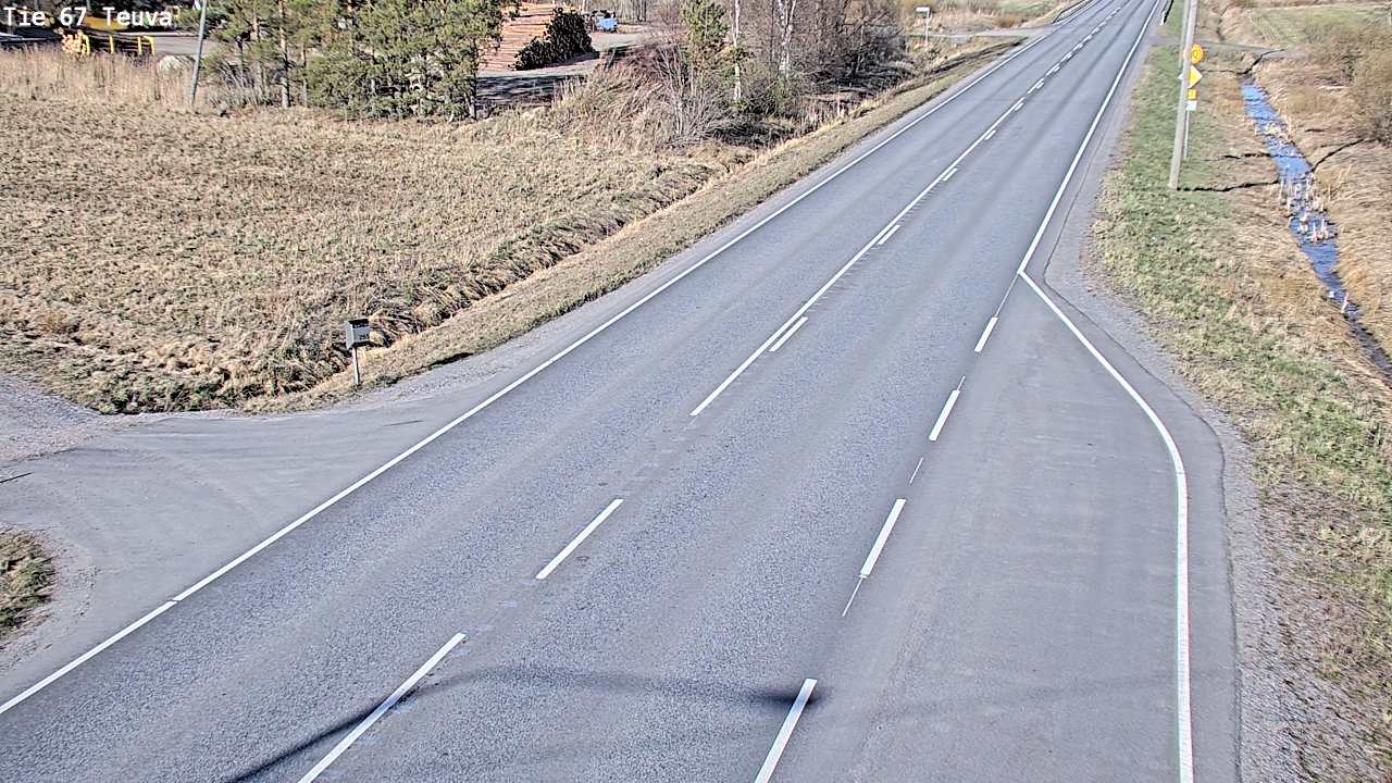 Weather Camera Image Väg 67 Östermark, Teuva, Etelä-Pohjanmaa