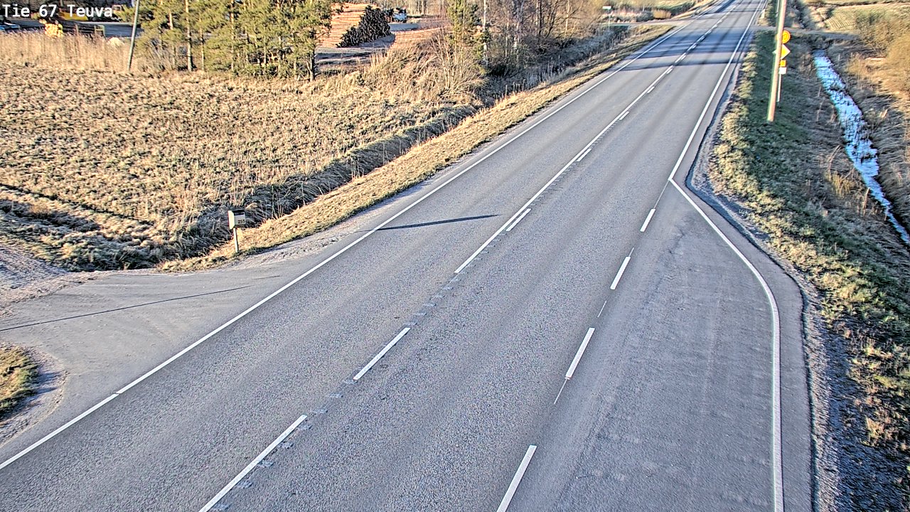 Weather Camera Image Väg 67 Östermark, Teuva, Etelä-Pohjanmaa