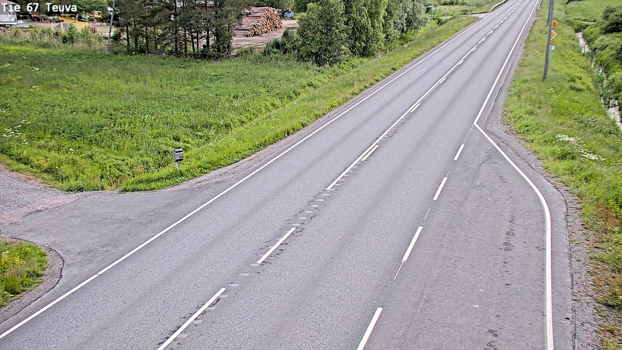 Weather Camera Image Väg 67 Östermark, Teuva, Etelä-Pohjanmaa