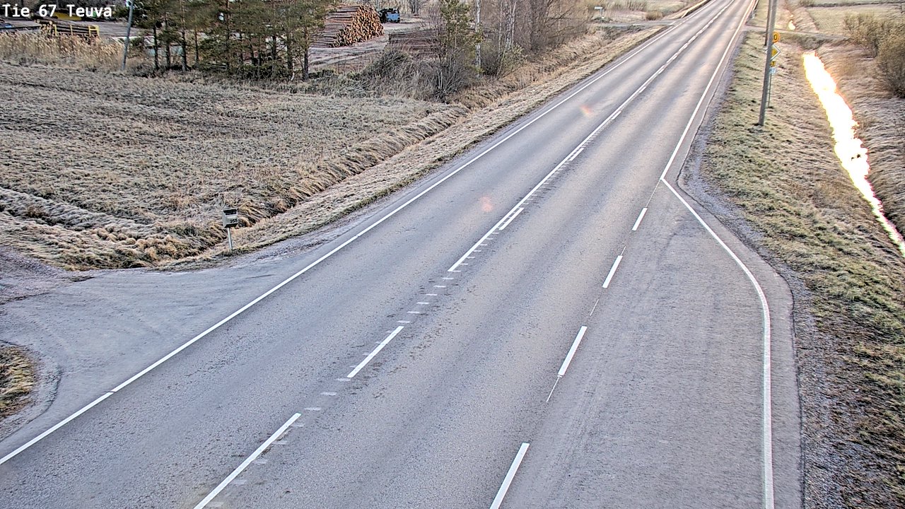 Weather Camera Image Väg 67 Östermark, Teuva, Etelä-Pohjanmaa