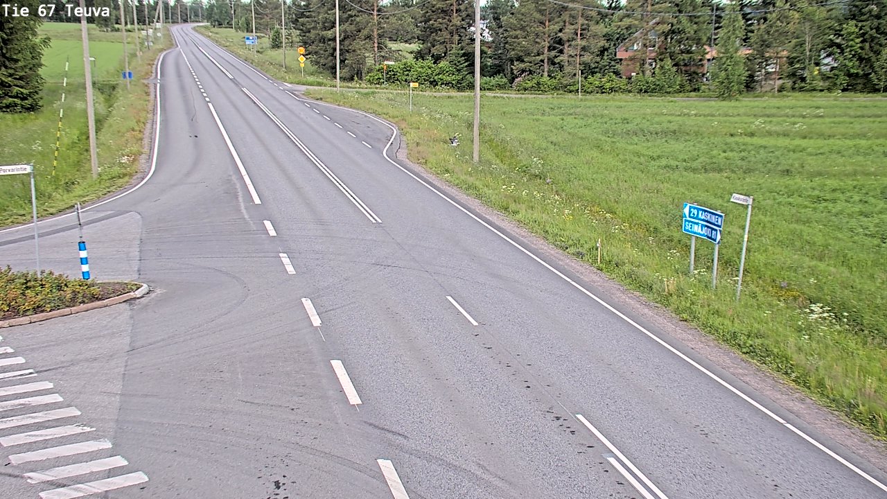 Weather Camera Image Road 67 Teuva, Teuva, Etelä-Pohjanmaa
