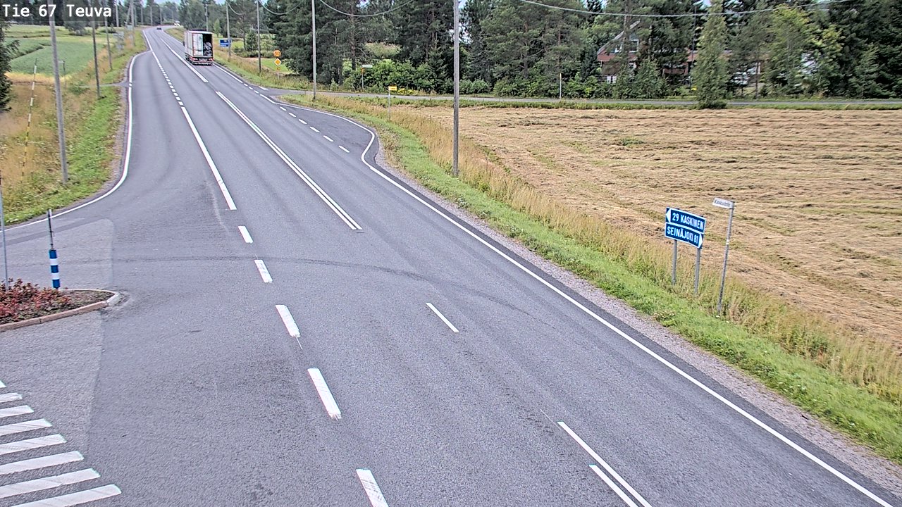 Weather Camera Image Road 67 Teuva, Teuva, Etelä-Pohjanmaa