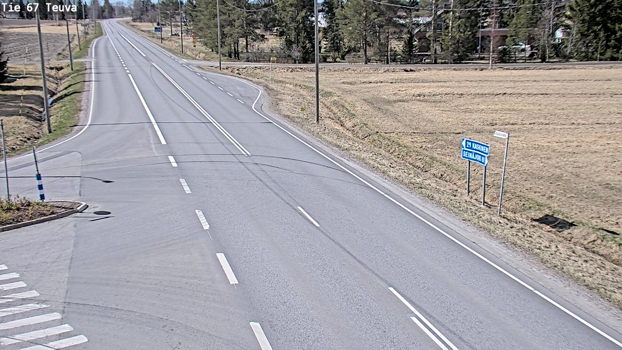 Weather Camera Image Väg 67 Östermark, Teuva, Etelä-Pohjanmaa