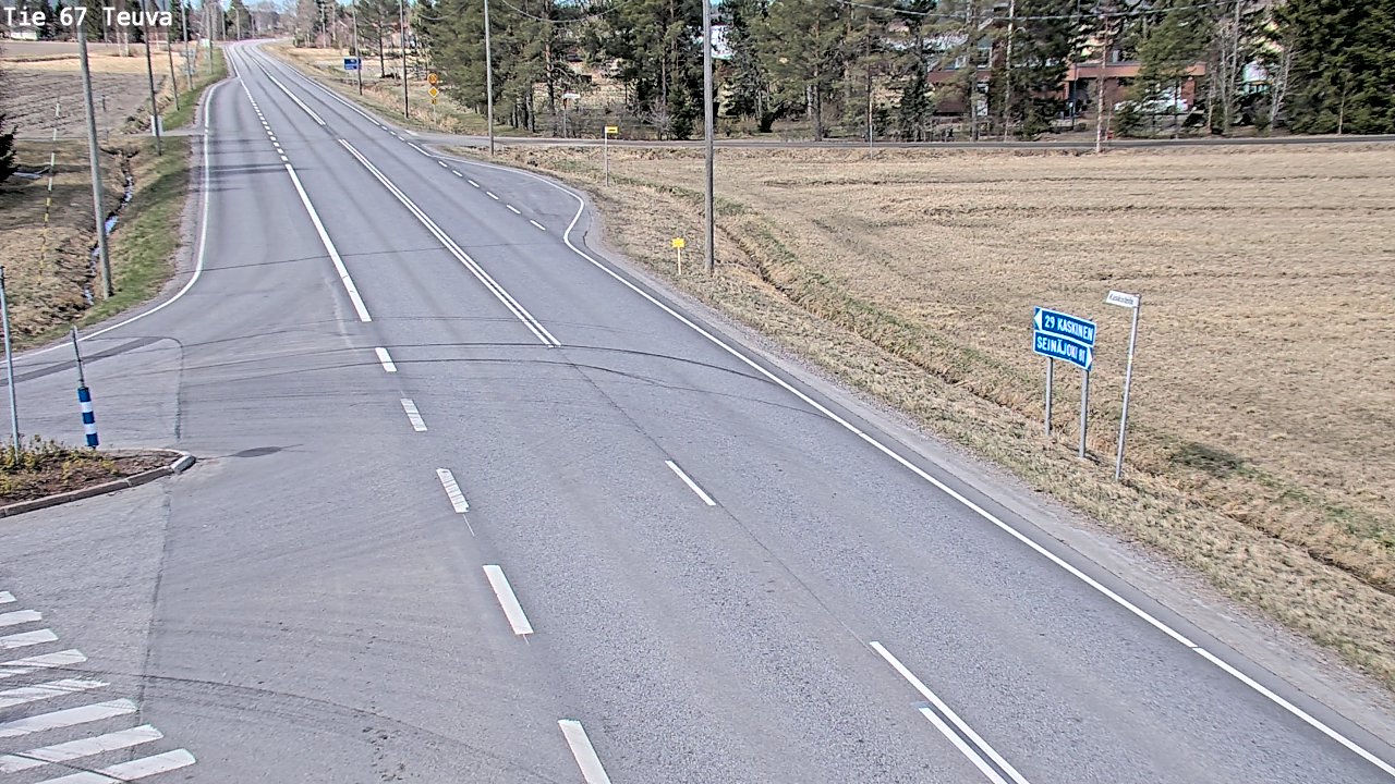Weather Camera Image Väg 67 Östermark, Teuva, Etelä-Pohjanmaa