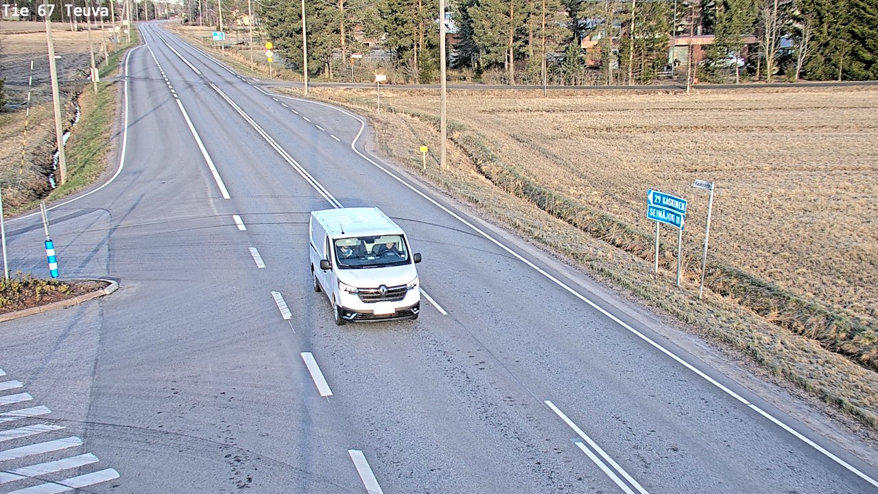 Weather Camera Image Väg 67 Östermark, Teuva, Etelä-Pohjanmaa
