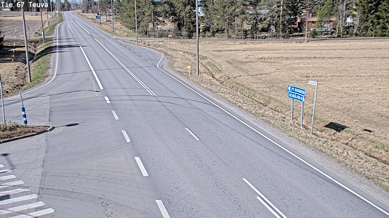 Weather Camera Image Väg 67 Östermark, Teuva, Etelä-Pohjanmaa