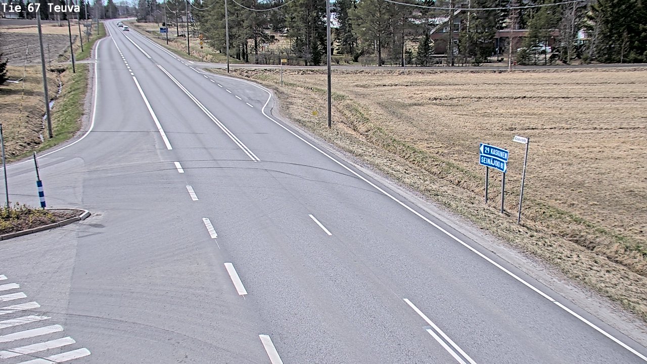 Weather Camera Image Väg 67 Östermark, Teuva, Etelä-Pohjanmaa
