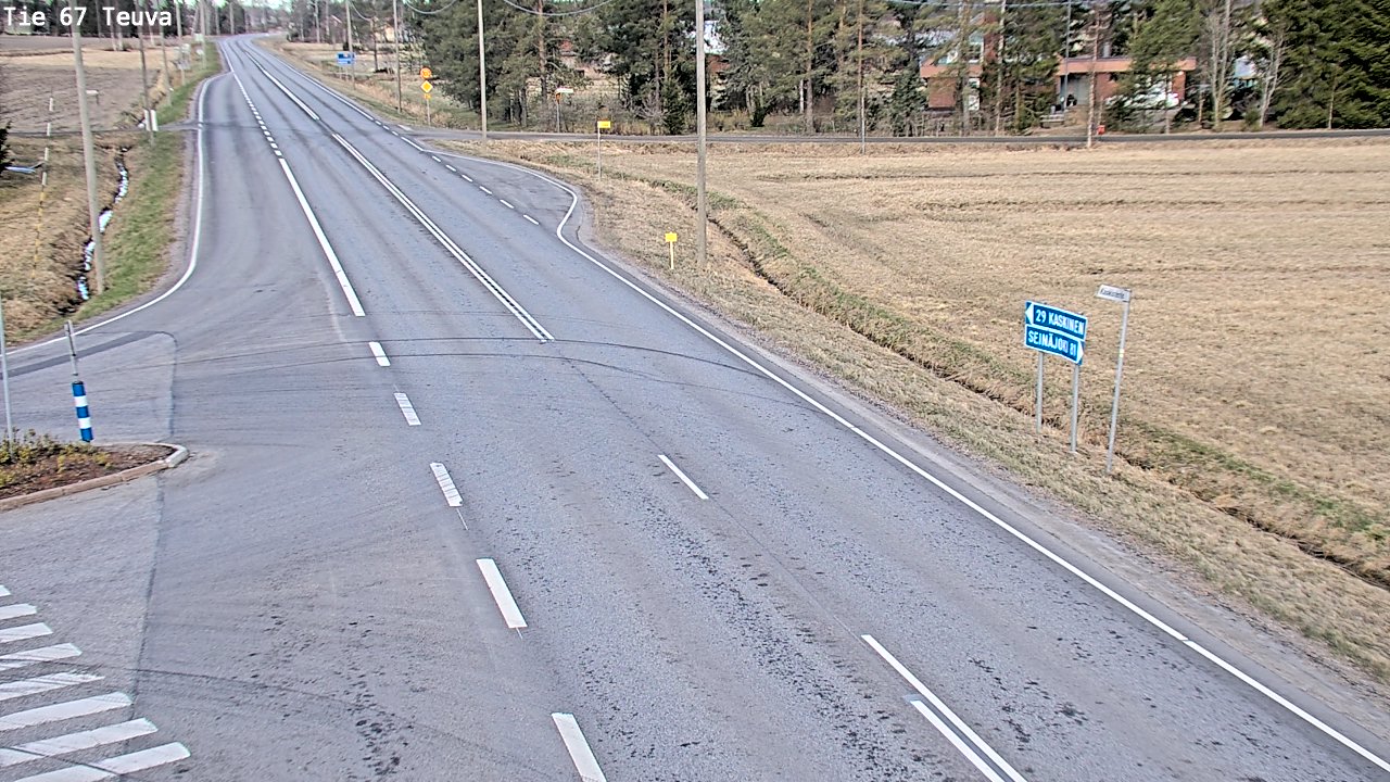 Weather Camera Image Väg 67 Östermark, Teuva, Etelä-Pohjanmaa