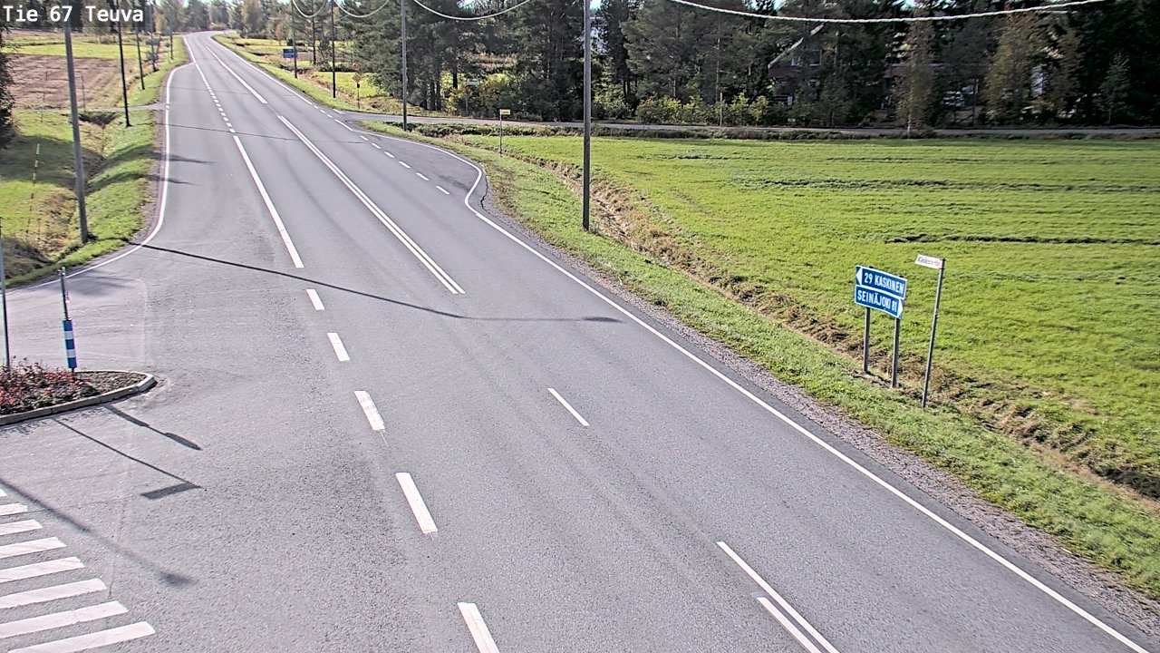 Weather Camera Image Road 67 Teuva, Teuva, Etelä-Pohjanmaa