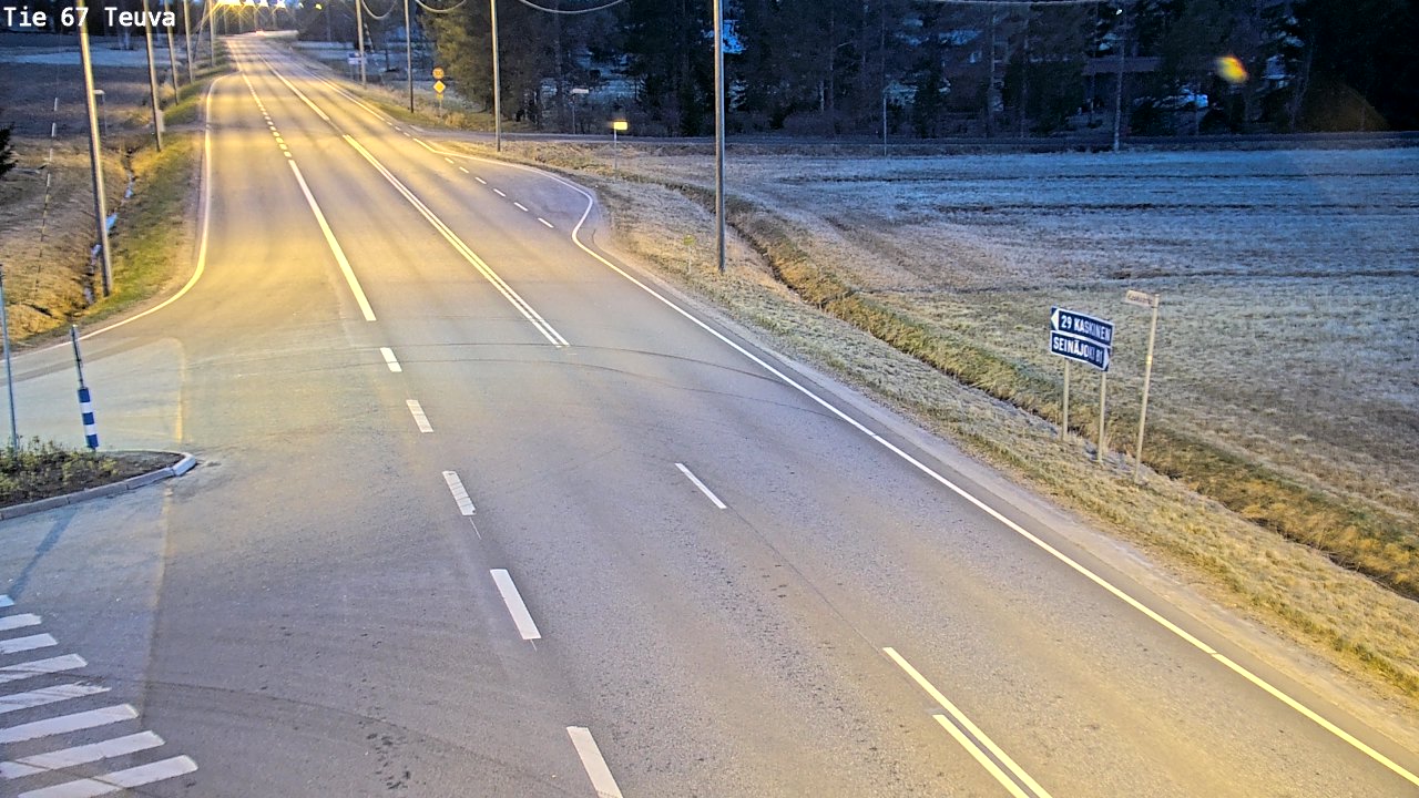 Weather Camera Image Road 67 Teuva, Teuva, Etelä-Pohjanmaa
