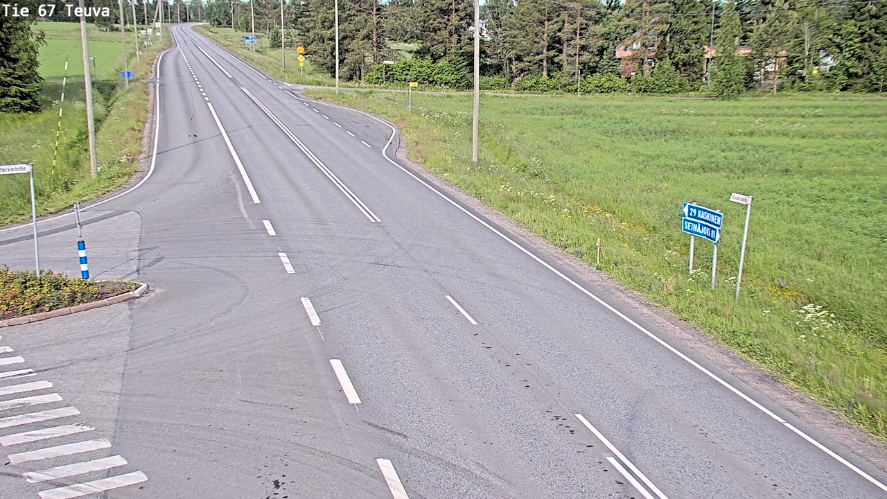 Weather Camera Image Väg 67 Östermark, Teuva, Etelä-Pohjanmaa