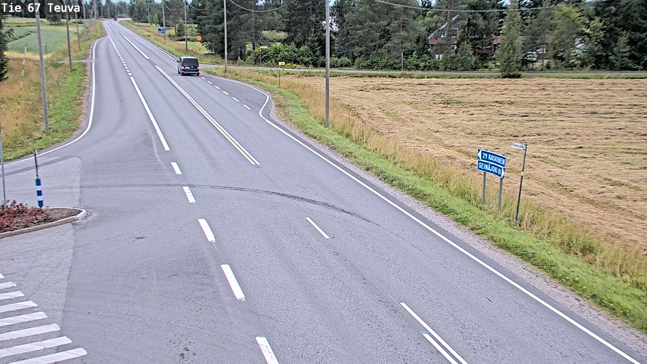 Weather Camera Image Road 67 Teuva, Teuva, Etelä-Pohjanmaa