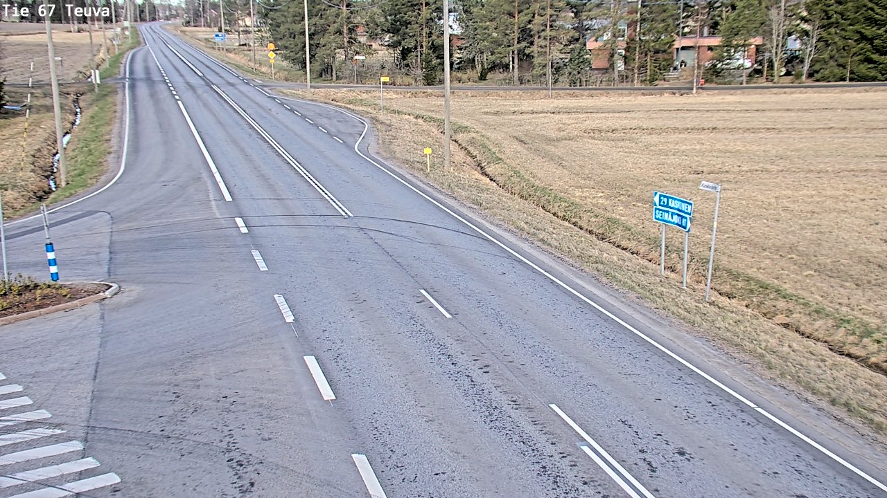 Weather Camera Image Väg 67 Östermark, Teuva, Etelä-Pohjanmaa
