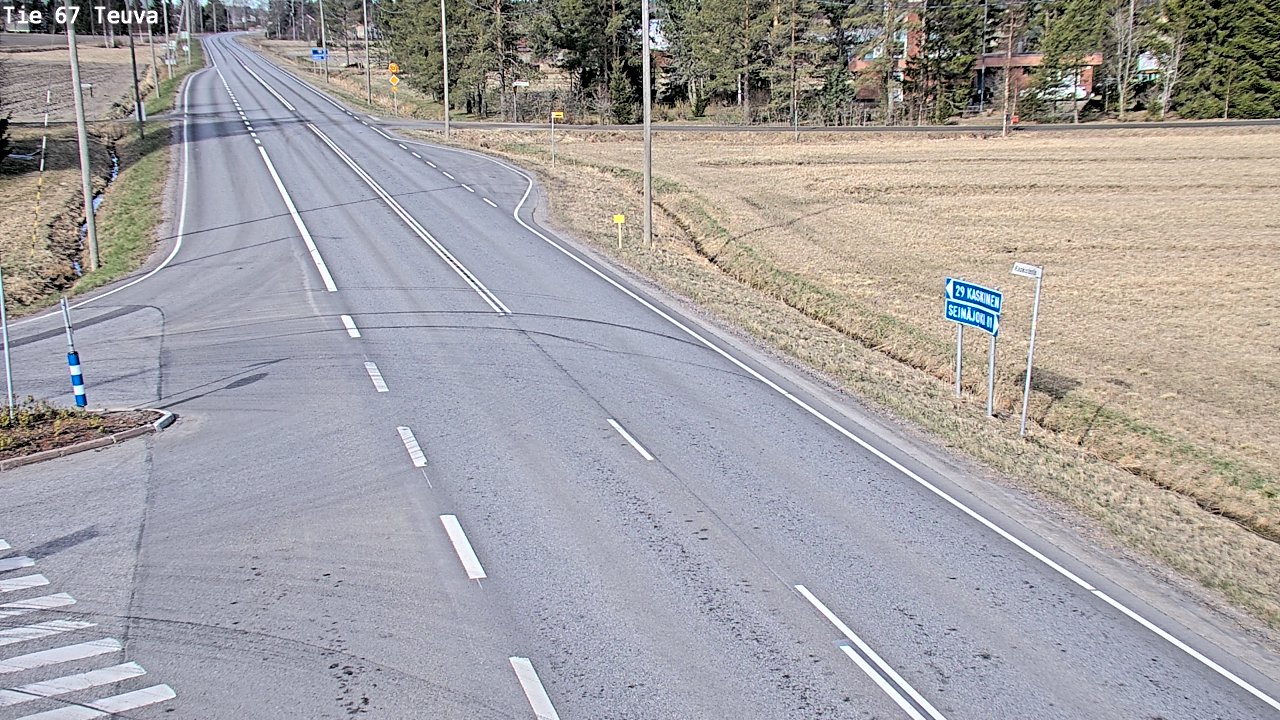 Weather Camera Image Väg 67 Östermark, Teuva, Etelä-Pohjanmaa