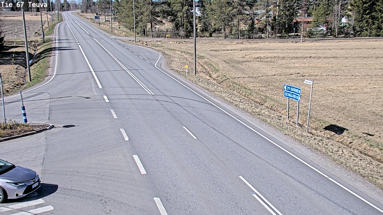 Weather Camera Image Väg 67 Östermark, Teuva, Etelä-Pohjanmaa
