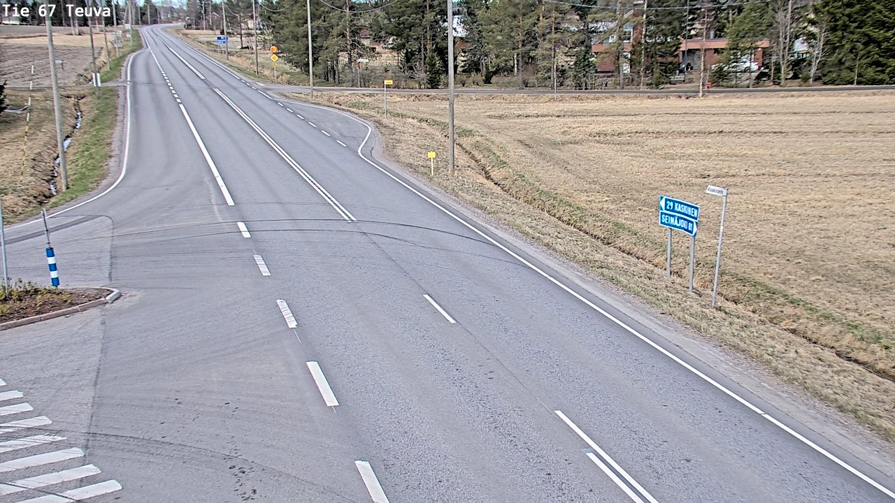 Weather Camera Image Väg 67 Östermark, Teuva, Etelä-Pohjanmaa
