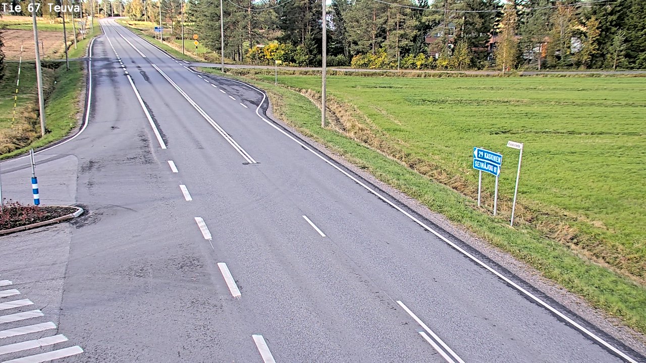 Weather Camera Image Road 67 Teuva, Teuva, Etelä-Pohjanmaa