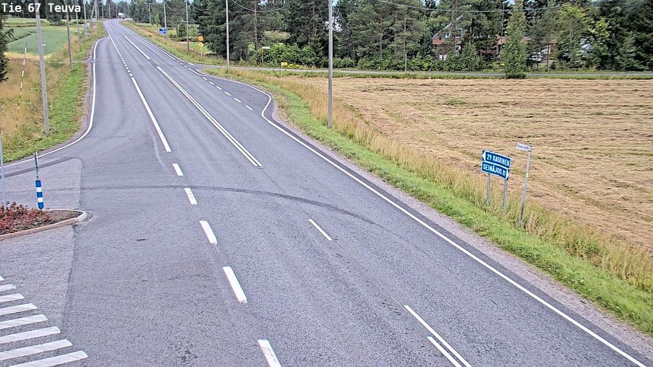 Weather Camera Image Road 67 Teuva, Teuva, Etelä-Pohjanmaa