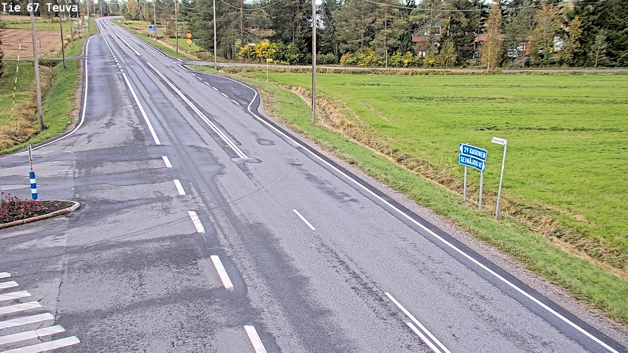 Weather Camera Image Road 67 Teuva, Teuva, Etelä-Pohjanmaa