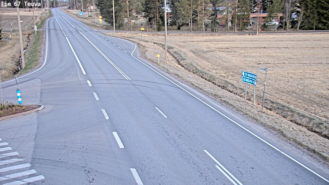 Weather Camera Image Väg 67 Östermark, Teuva, Etelä-Pohjanmaa