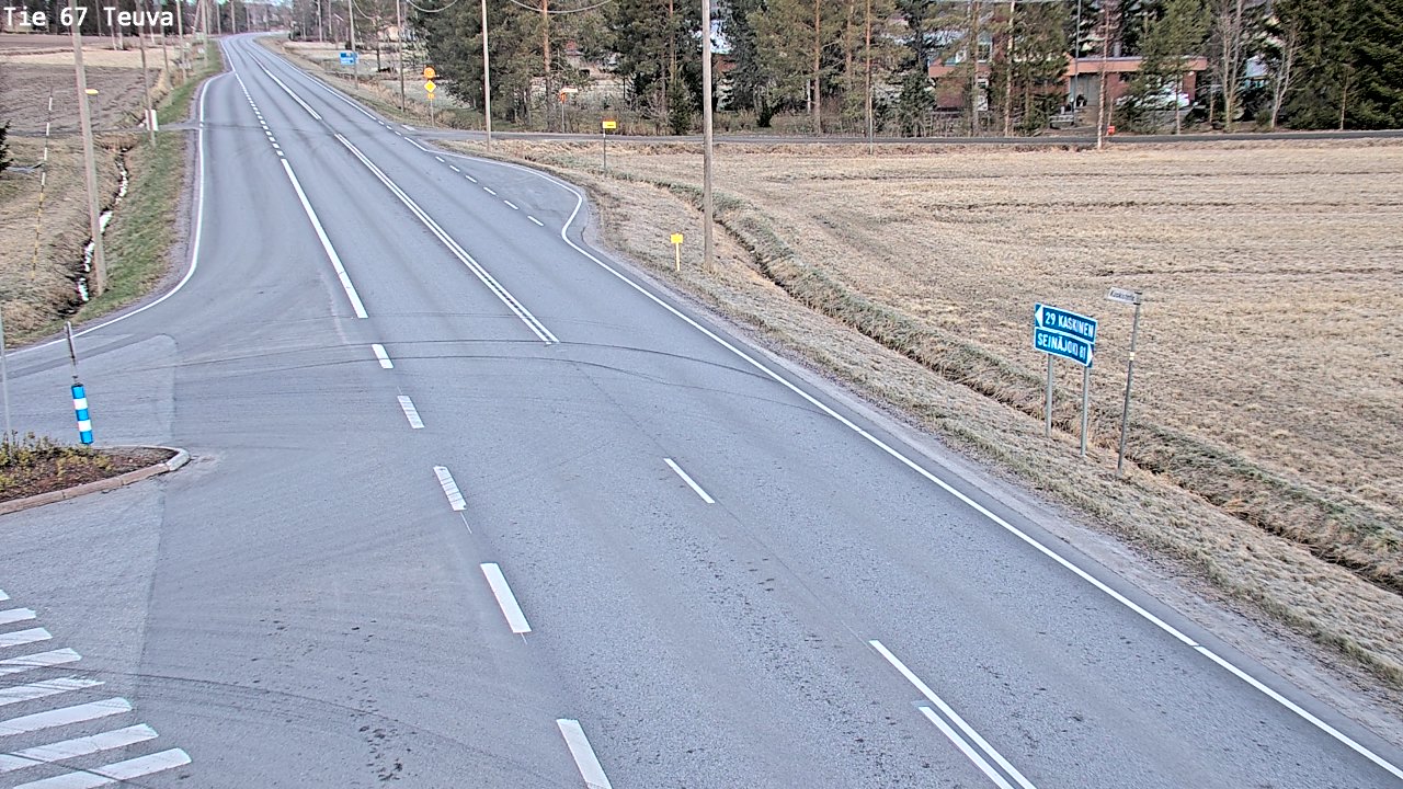 Weather Camera Image Väg 67 Östermark, Teuva, Etelä-Pohjanmaa