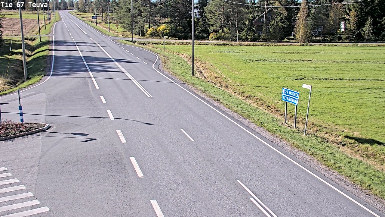 Weather Camera Image Road 67 Teuva, Teuva, Etelä-Pohjanmaa