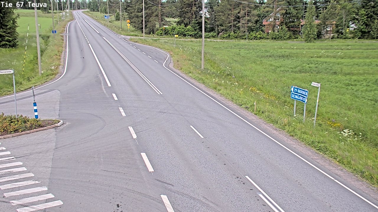 Weather Camera Image Road 67 Teuva, Teuva, Etelä-Pohjanmaa