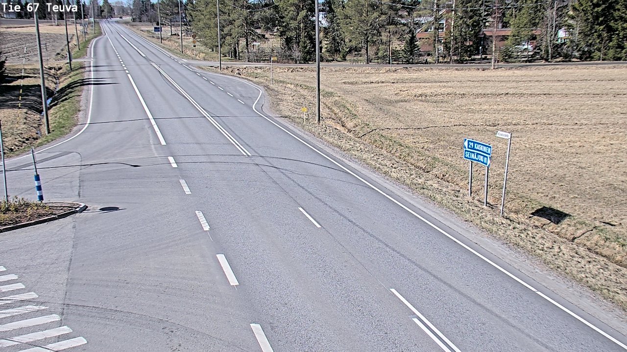 Weather Camera Image Väg 67 Östermark, Teuva, Etelä-Pohjanmaa