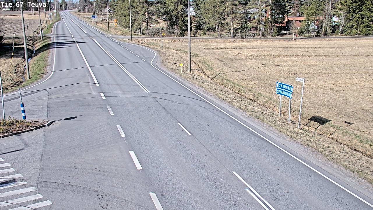Weather Camera Image Väg 67 Östermark, Teuva, Etelä-Pohjanmaa