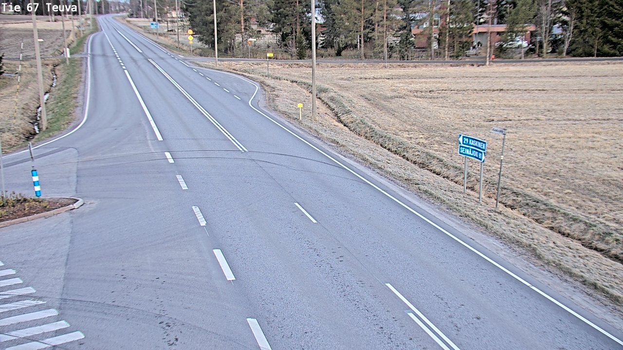 Weather Camera Image Väg 67 Östermark, Teuva, Etelä-Pohjanmaa