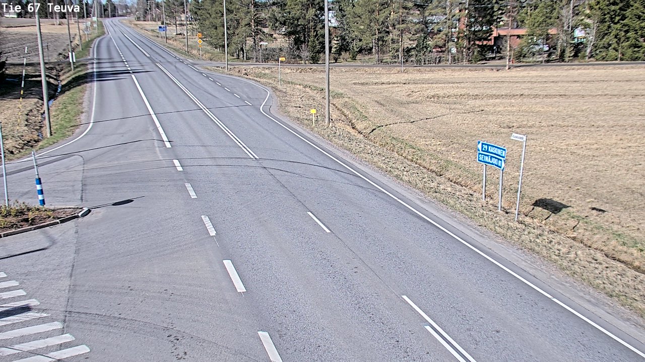 Weather Camera Image Väg 67 Östermark, Teuva, Etelä-Pohjanmaa