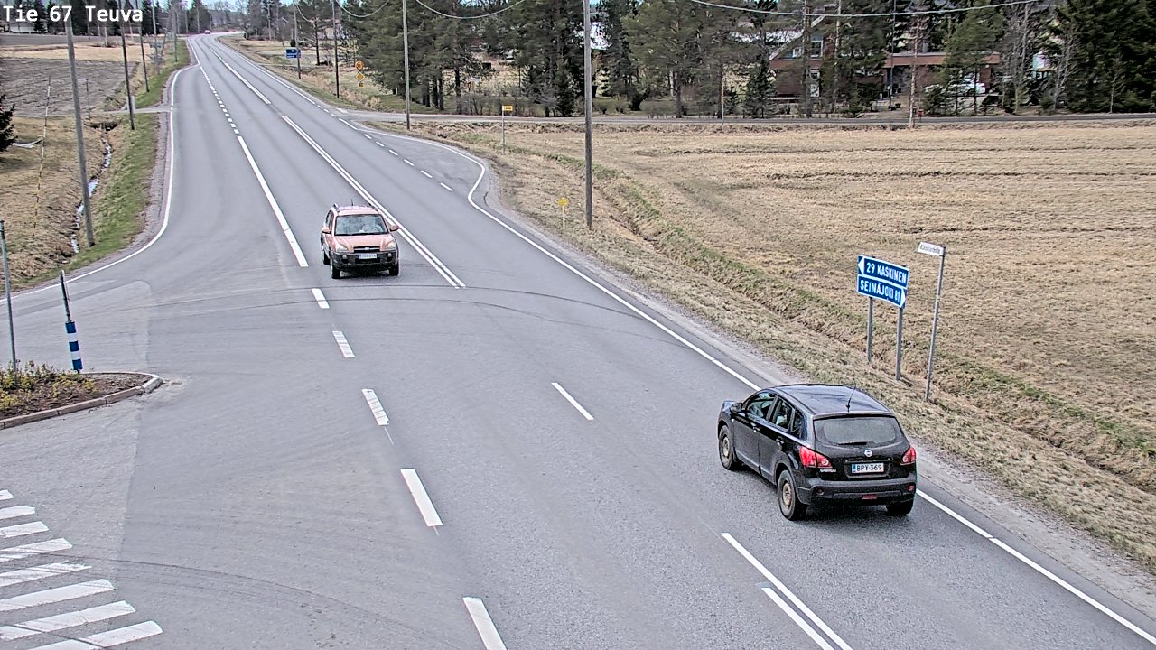 Weather Camera Image Väg 67 Östermark, Teuva, Etelä-Pohjanmaa