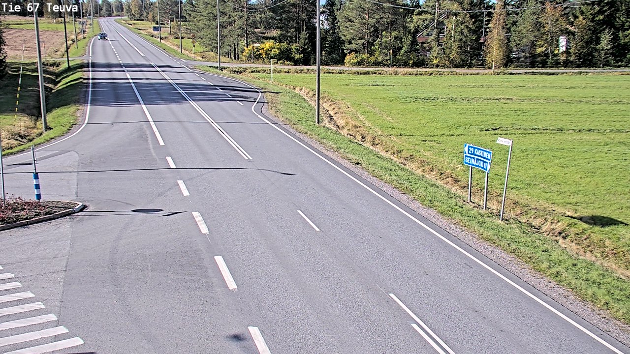 Weather Camera Image Road 67 Teuva, Teuva, Etelä-Pohjanmaa