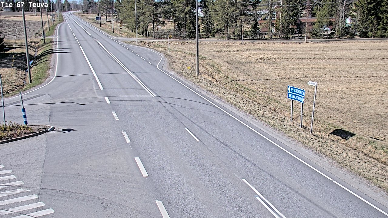 Weather Camera Image Väg 67 Östermark, Teuva, Etelä-Pohjanmaa