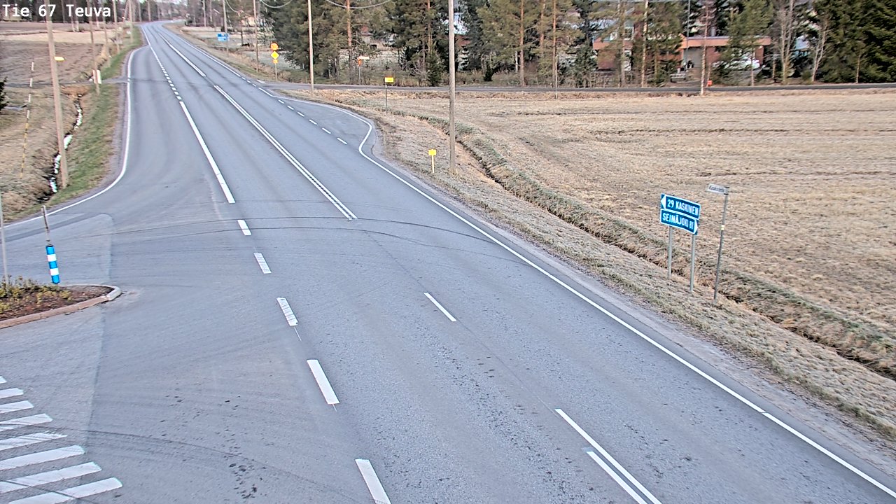 Weather Camera Image Väg 67 Östermark, Teuva, Etelä-Pohjanmaa