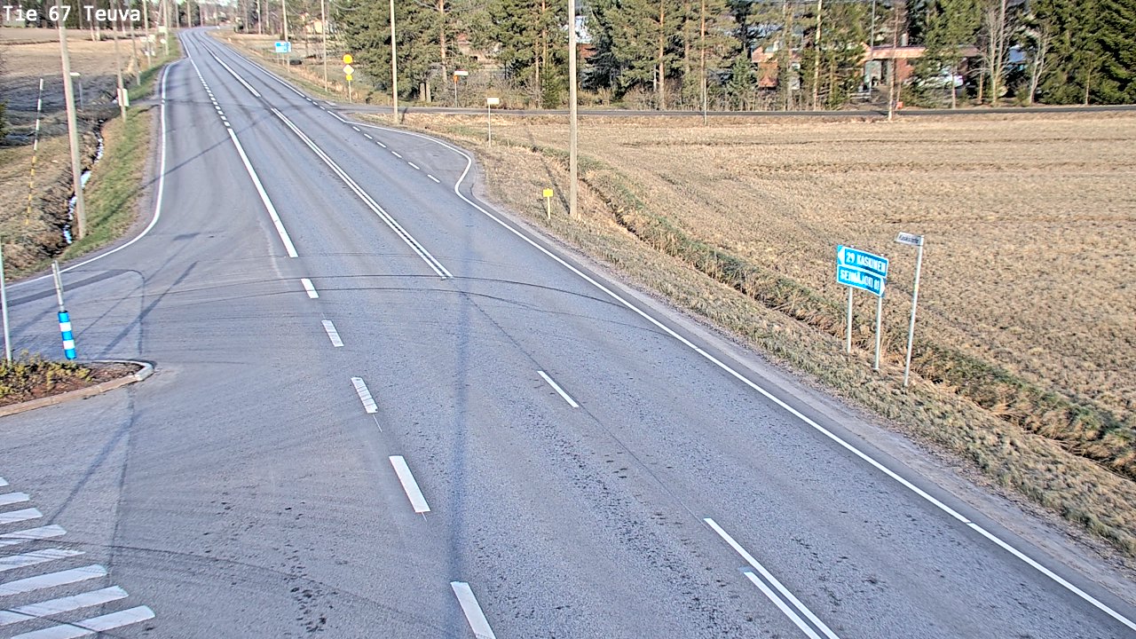 Weather Camera Image Väg 67 Östermark, Teuva, Etelä-Pohjanmaa
