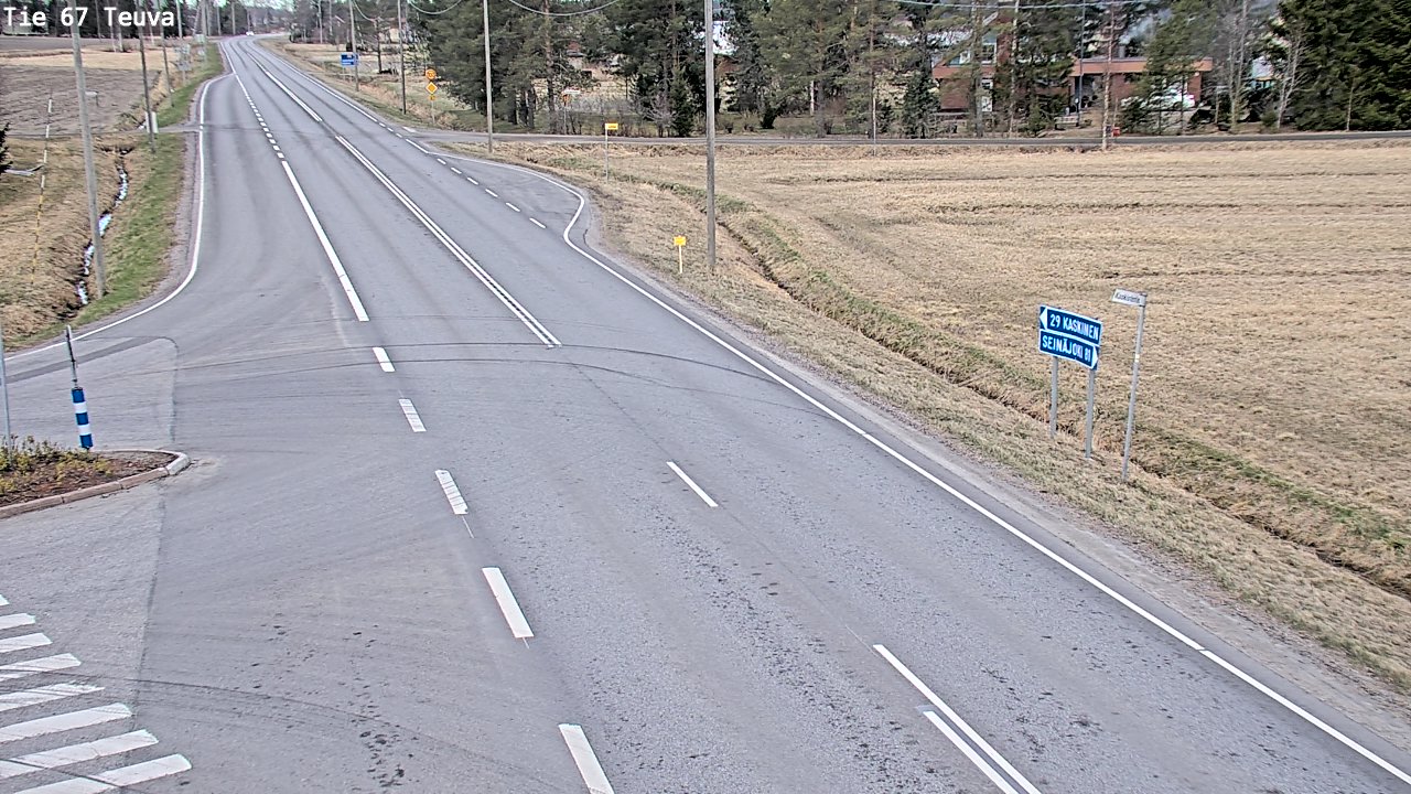 Weather Camera Image Väg 67 Östermark, Teuva, Etelä-Pohjanmaa