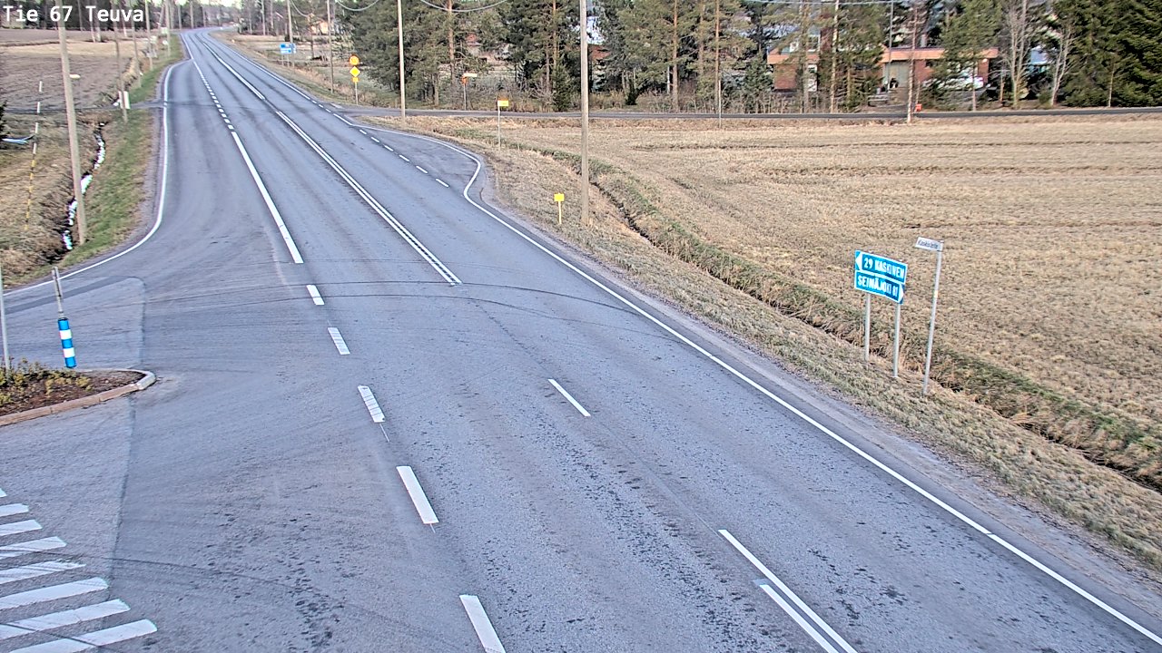 Weather Camera Image Väg 67 Östermark, Teuva, Etelä-Pohjanmaa