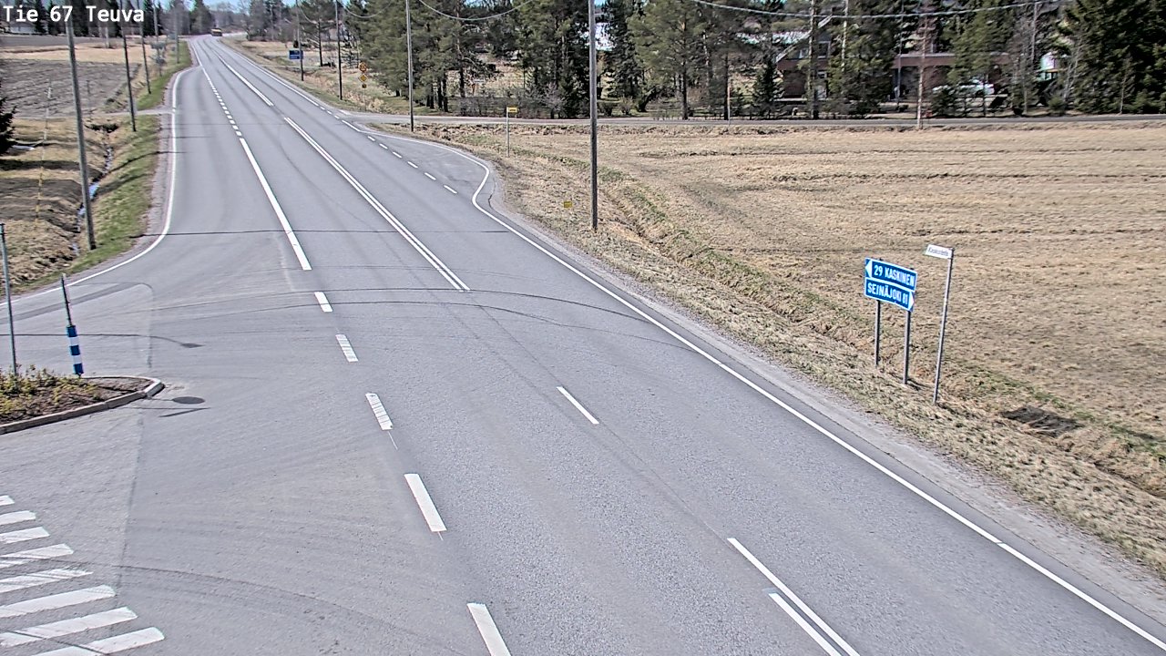 Weather Camera Image Väg 67 Östermark, Teuva, Etelä-Pohjanmaa