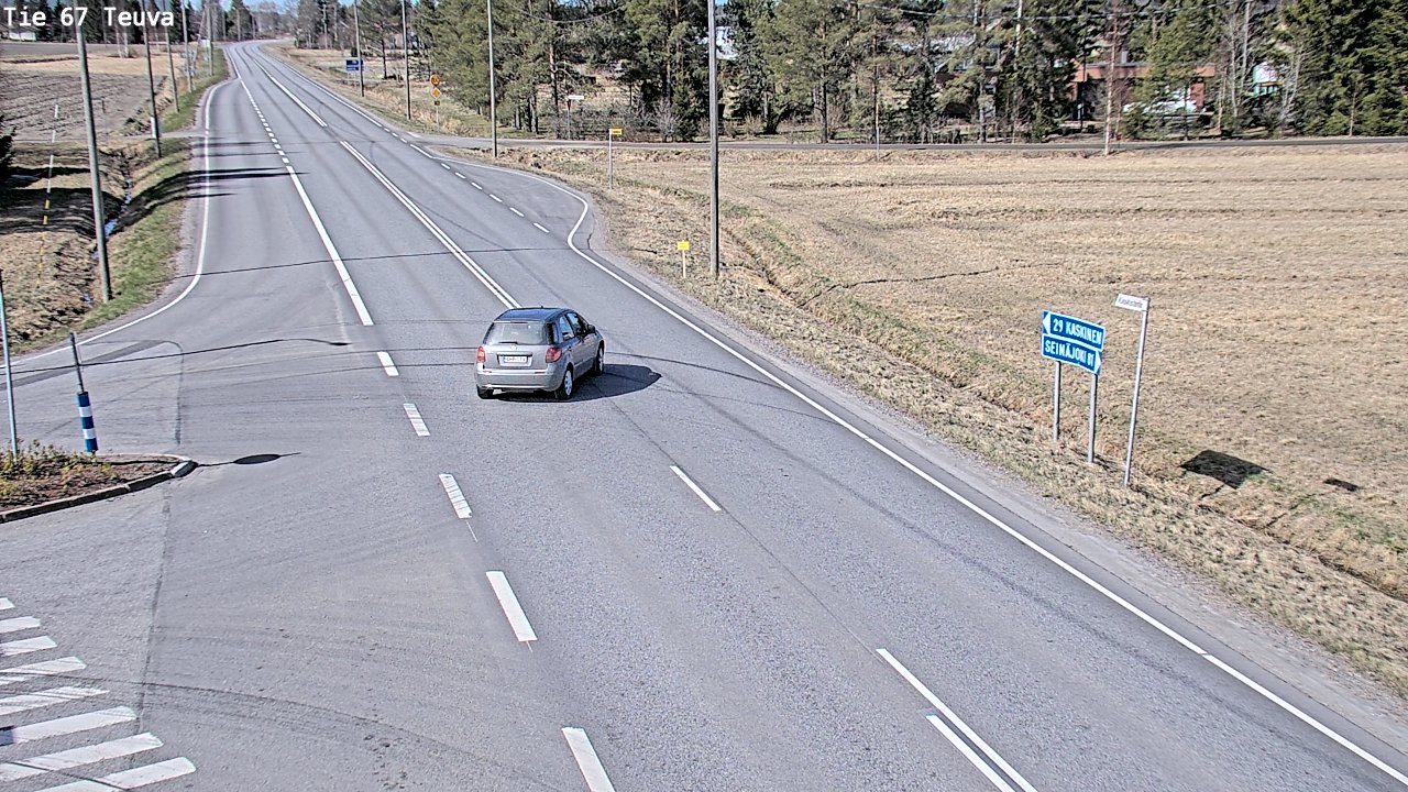 Weather Camera Image Väg 67 Östermark, Teuva, Etelä-Pohjanmaa