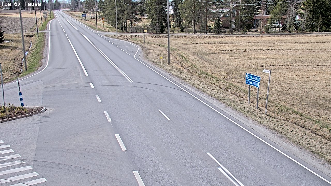 Weather Camera Image Väg 67 Östermark, Teuva, Etelä-Pohjanmaa