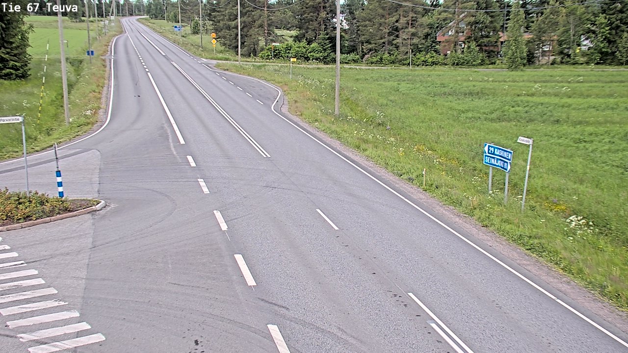 Weather Camera Image Väg 67 Östermark, Teuva, Etelä-Pohjanmaa