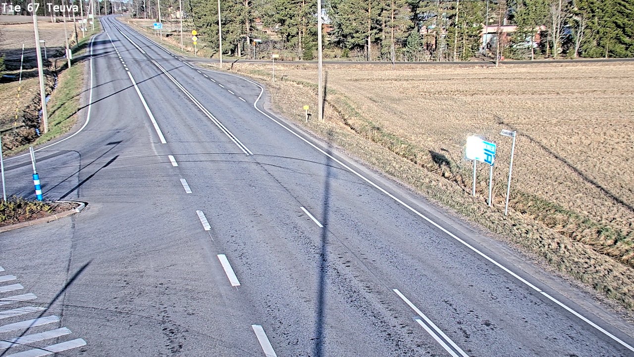 Weather Camera Image Väg 67 Östermark, Teuva, Etelä-Pohjanmaa
