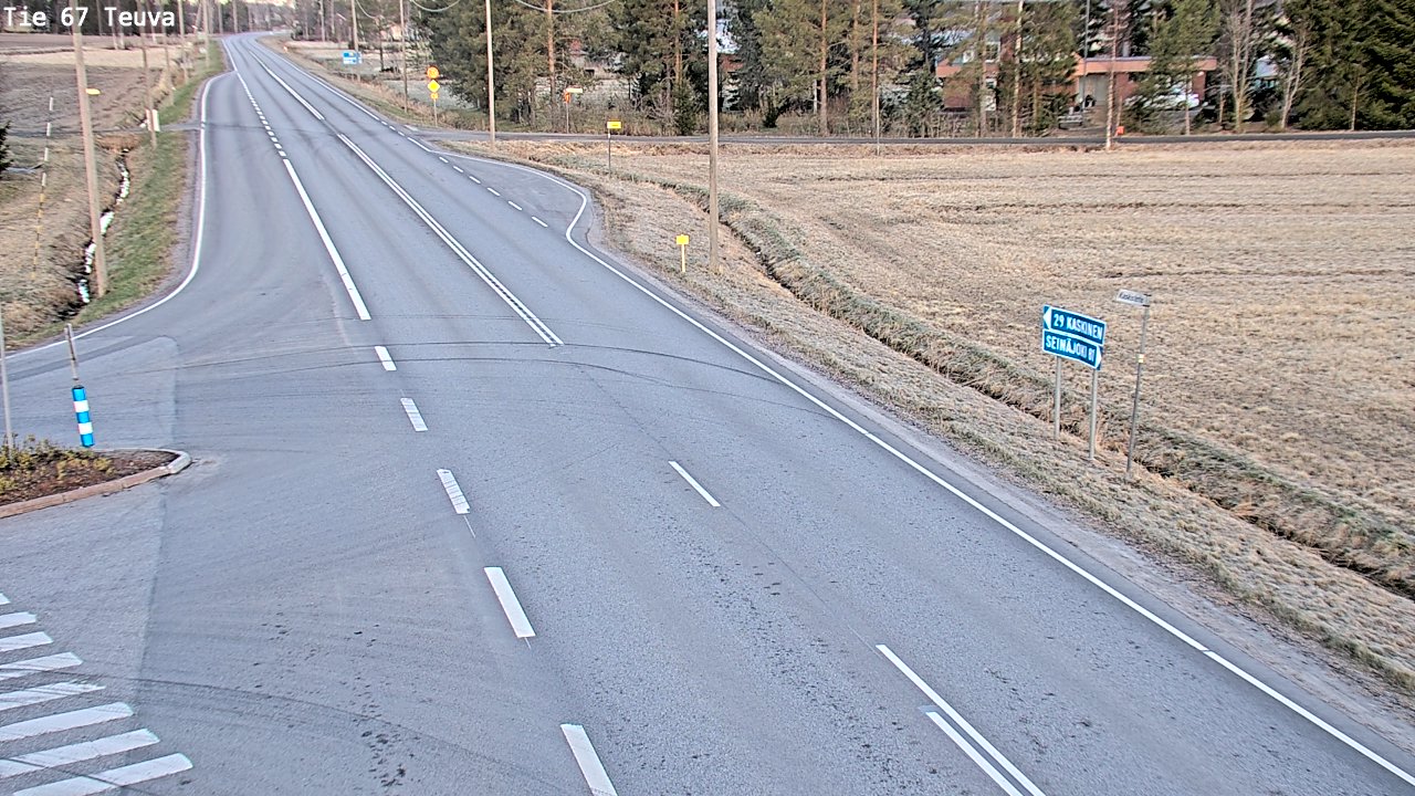 Weather Camera Image Väg 67 Östermark, Teuva, Etelä-Pohjanmaa