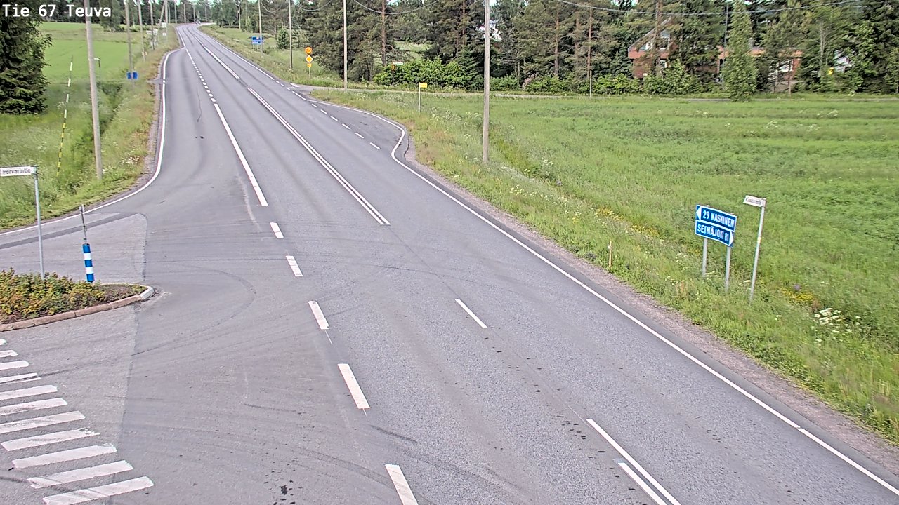 Weather Camera Image Road 67 Teuva, Teuva, Etelä-Pohjanmaa